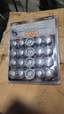 Chrome Wheel Nut & Lock Kit M12 - 1 . 50