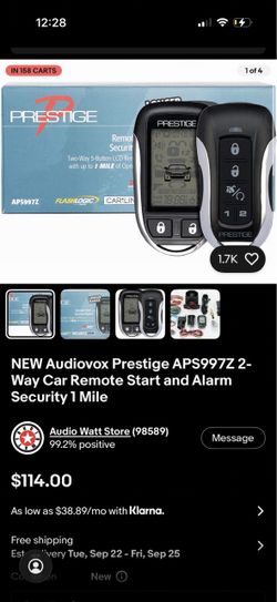 Prestige 997z alarm and security for any vehicle