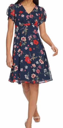 Chiffon tulip sleeve dress- Size 10