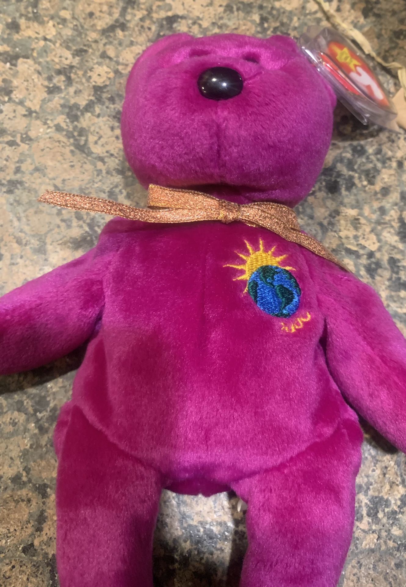 Ty Beanie Baby Original. MILLENNIUM bear. Born January 1, 1999. #4226. Retired