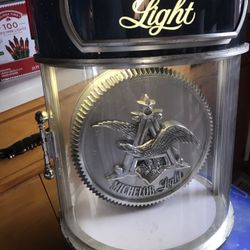 Michelob Lite Hanging Medallion Clock Beer Light