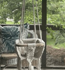 Finn + Emma Macrame Baby Swing