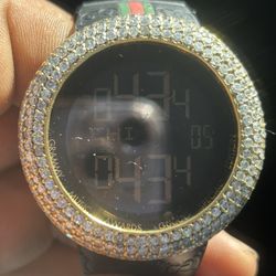 Diamond Gucci Digital Watch 
