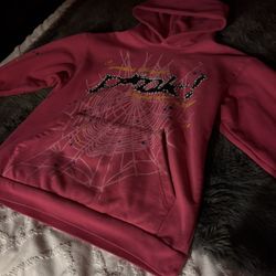 pink spider hoodie 