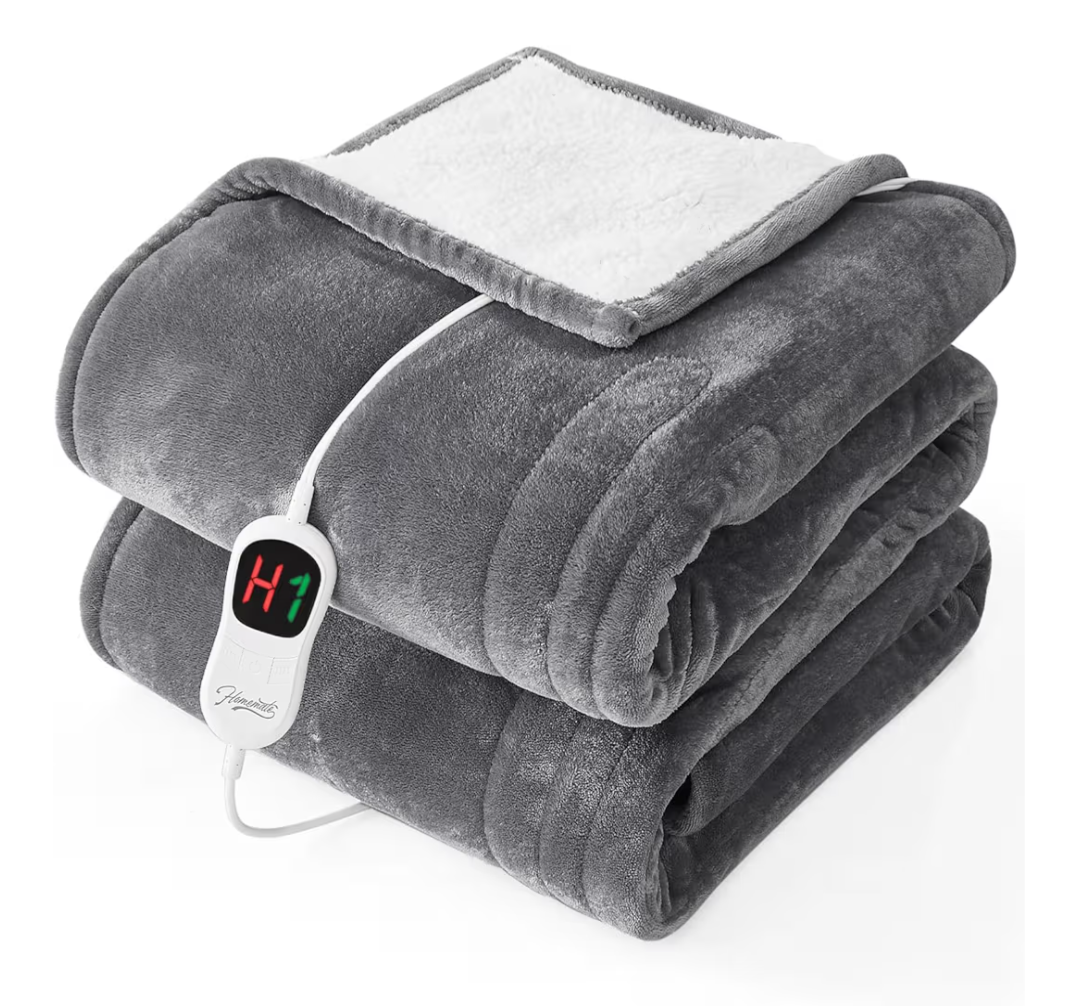 NEW Twin sized -62 in by 84-in electric heated blanket