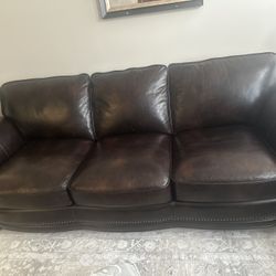 2 Leather Sofas For Sale 
