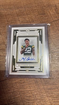MATTHEW GOLDEN ON CARD AUTO /25 NATIONAL TREASURES