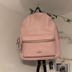 Coach pink backpack