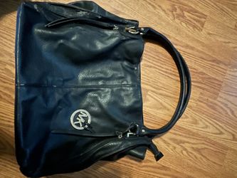 Michael kors black satchel vintage bag large some minor wear and tear in pics