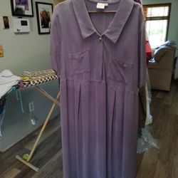 Dress Maxi V-Neck Periwinkle 