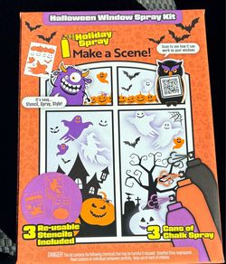 New Holiday Spray Halloween Window Spray Kit