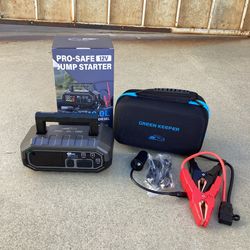 4000A Portable Car Jump Starter: 12V Battery Jumper Box Emergency Kits for 10.0L Car Truck, Auto Booster Start Pack, Fast Charger Power Bank with USB 