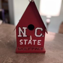 Handcrafted NC State Wolfpack Birdhouse