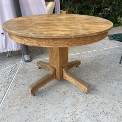 Vintage Solid Oak Table
