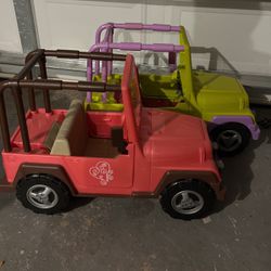 American Doll Knock Off Jeeps