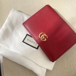 Gucci  Red Marmot 6 Cardholder Wallet
