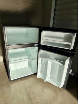 Two-Door Mini Refrigerator with Freezer – 3.1 Cu. Ft.