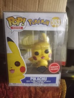 Funko Pop Pikachu #553 GameStop Exclusive Diamond