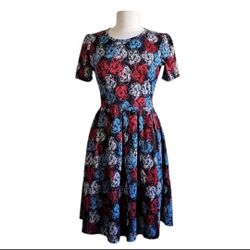LULAROE Amelia Floral Dress Medium