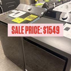 Lg washer and dryer big capacity set