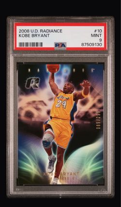 Kobe Bryant 2008 Upper Deck Radiance /299 PSA 9 Card