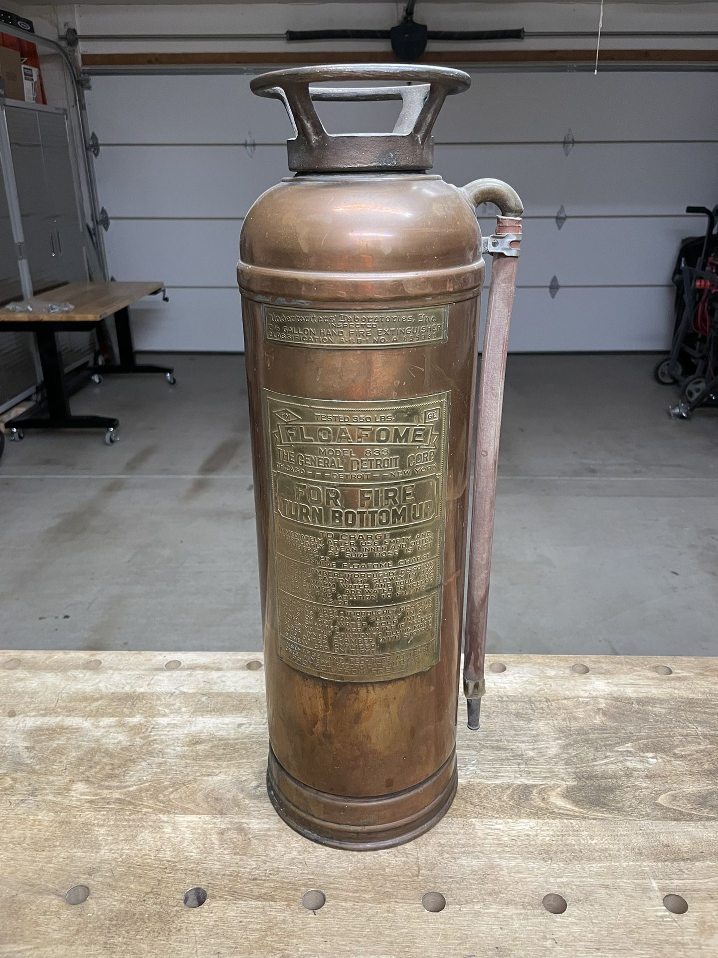 Vintage Antique Fire Extinguisher