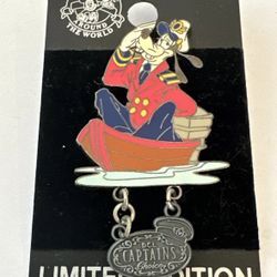 DCL Cruise Line Captain's Choice July 2005 Captain Goofy LE Disney Pin 40047