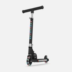 Jetson Kids Kick Scooter LED Lights Folding Beginner Black Jupiter 2.0