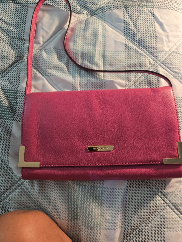 Michael Korrs Leather Shoulder Bag