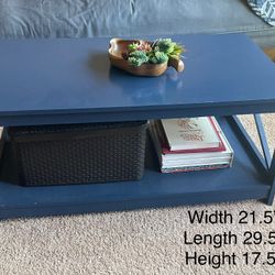 Blue Coffee Table 