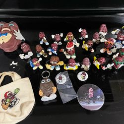 Vintage 80s California Raisins Figures & More 