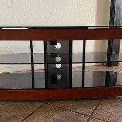 Wood And Glass TV Stand