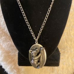 18” Silver Necklace With Panda 🐼 Pendant 