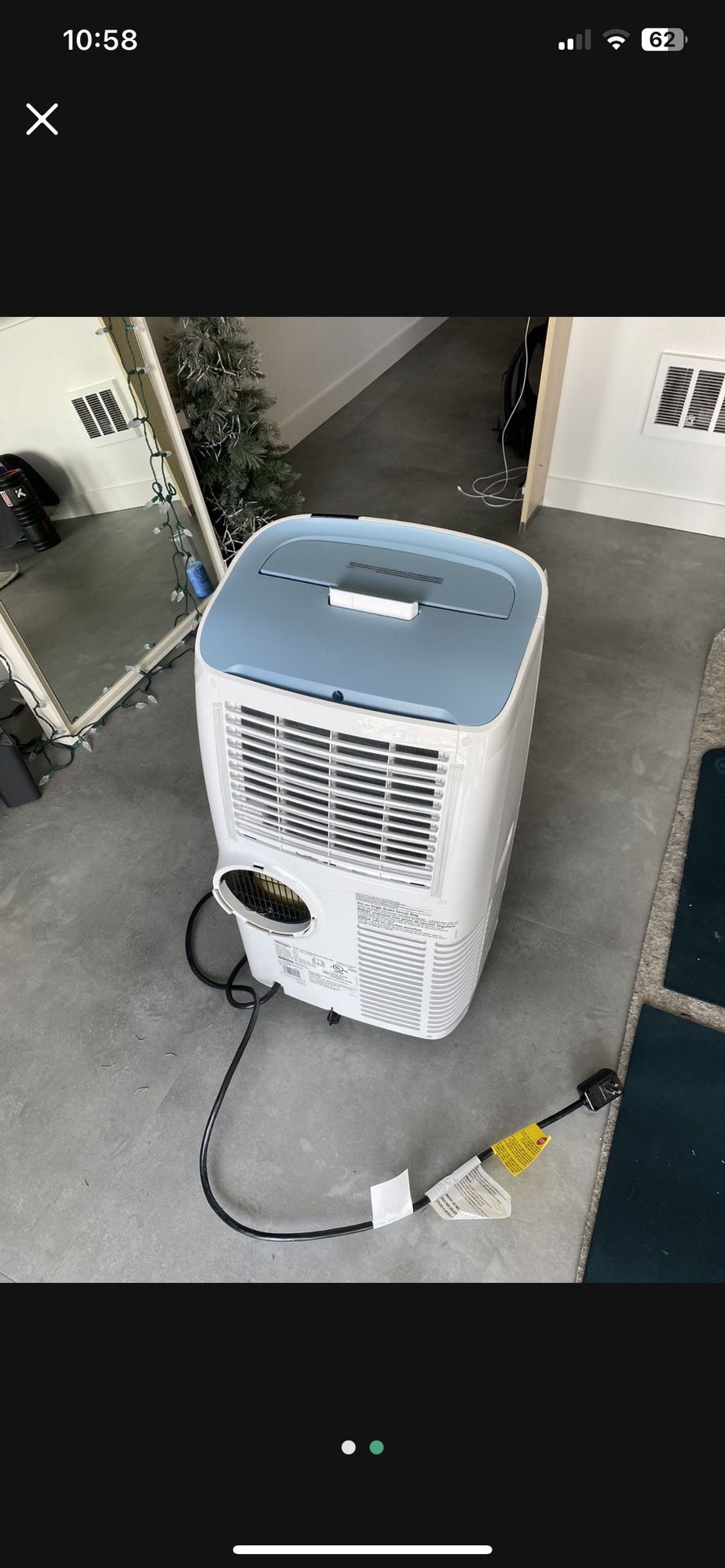 DeLonghi PACEX390UVcare-6AL WH PAC Portable Air Conditioner