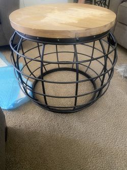 round antique coffee table