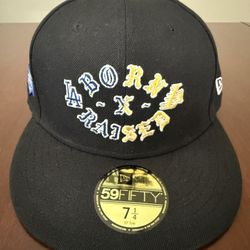 New Era, Born X Raised, LA Lakers,  LA Dodgers Hat 7 1/4