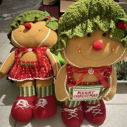 Christmas Wreath/ Gingerbread Dolls