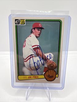 1983 Donruss Joe Price Signed/Auto Baseball Card