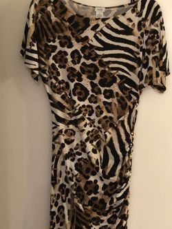 Animal print dress