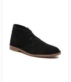 New Men’s Suede Chukka Boot Size 10 Black