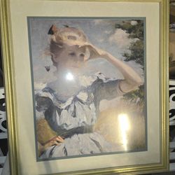 Eleanor by Frank Weston Benson Country Vintage Art Print 35x40