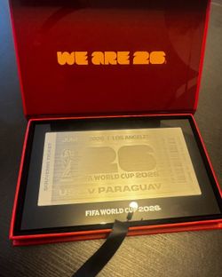 FIFA World Cup 2026 souvenir ticket commemorates the USA vs. Paraguay match