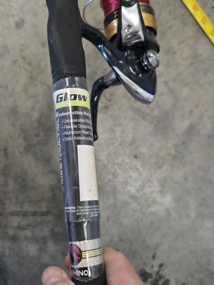 Rhino Glow Tip Fishing  With Reel