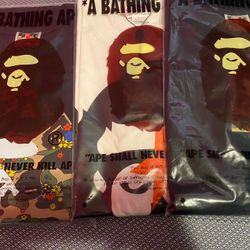 Bape Shirts Each Or Buy All 3 