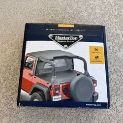 NEW MasterTop Soft Top Window Roll to protect stored Side + Rear Windows, 76-18 Jeep Wrangler (CJ, YJ, TJ, JK)