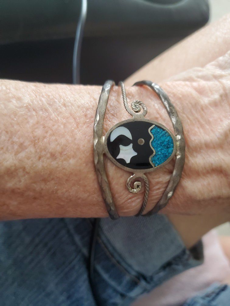 Sterling Silver Turquoise  Bracelet 