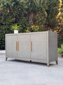 Restoration Hardware RH Graydon Shagreen Sideboard Credenza TV Stand