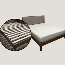 Full Size Bed (Headboard, Slats and Mattress)