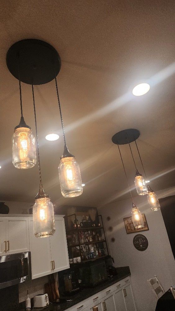 3 Jar Farmhouse Pendant Lights