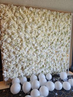 Flower Wall Backdrop 8x8
